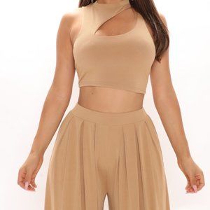 Nude Pant Set